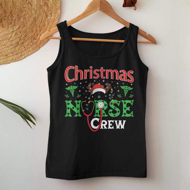 Nurse Christmas Reindeer Christmas Nurse Crew Tank Top Frauen Lustige Geschenke