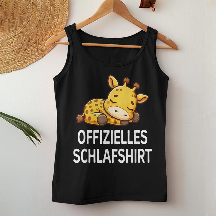 Official Sleep Giraffe Pyjama Tank Top Frauen Lustige Geschenke