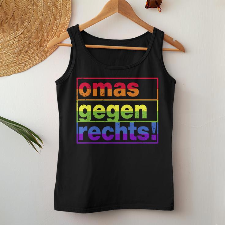 Omas Gegen Rechts I Anti Rassisum I Für Tolleranz Tank Top Frauen Lustige Geschenke