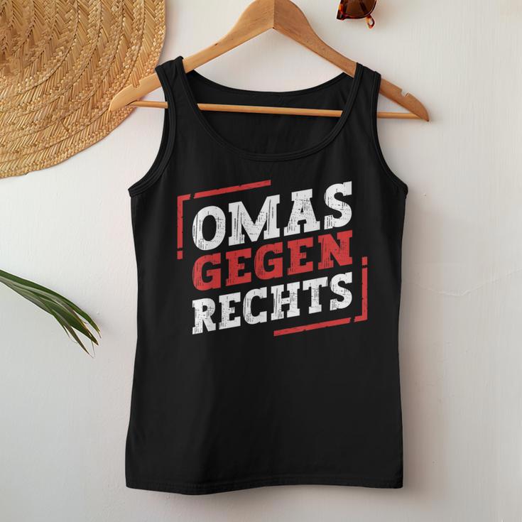 Omas Gegen Rechts Antirassismus Tank Top Frauen Lustige Geschenke