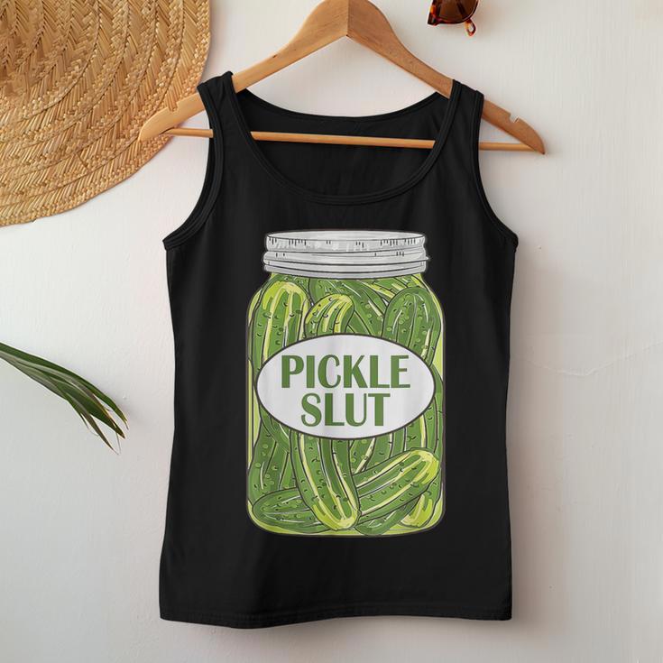 Pickle A Girl Who Loves Pickles Canning Food Quote Tank Top Frauen Lustige Geschenke