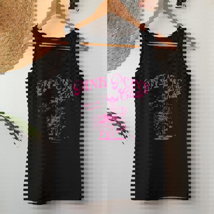 Pony And Heels Lover Pink Girls Clubs Disco Retro Western Women Tank Top Personalized Gifts