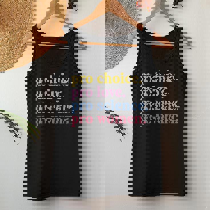 Pro Choice Pro Love Pro Science Pro Feminist Women Tank Top Unique Gifts
