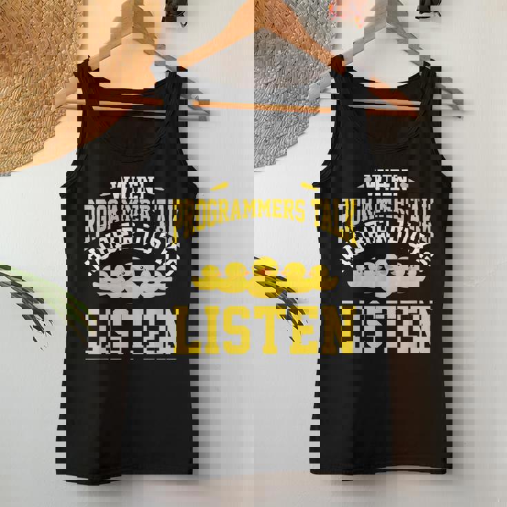 Programador Informático Codificaciónentilador De Pato De Goma Camiseta sin mangas para mujer Regalos divertidos