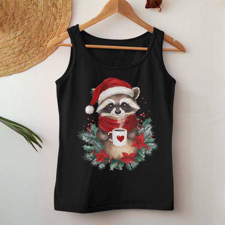 Raccoon Coffee Children Christmas Raccoon Tank Top Frauen Lustige Geschenke