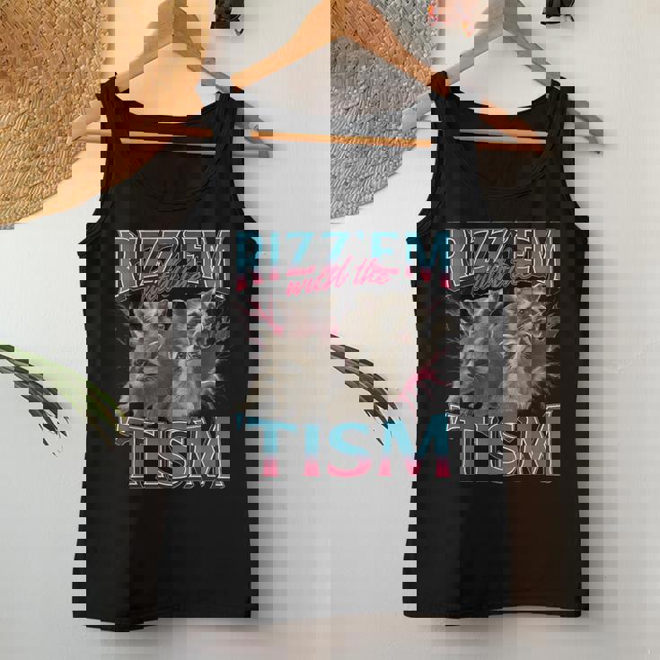 Raccoon Meme Women’s Tank Top - Fun Autistic Pride Theme Unique Gifts