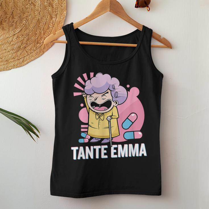 Raver Aunt Emma Ballern Techno Edm Rave Dj Tank Top Frauen Lustige Geschenke