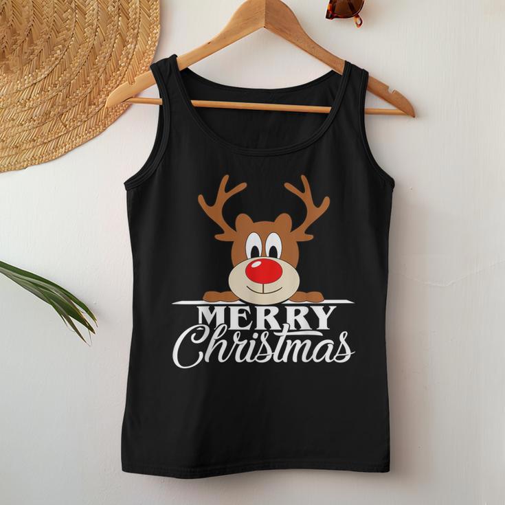 Reindeer Cute Christmas Jumper Cute Women's Tank Top Frauen Lustige Geschenke