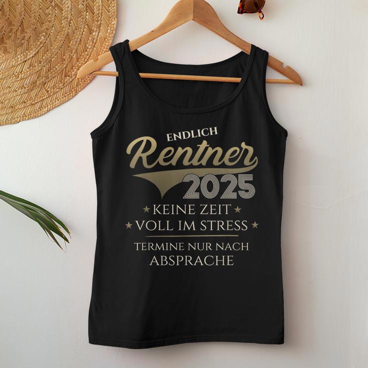 Retirement 2025 Pensioner Man Woman Retirement No Time Tank Top Frauen Lustige Geschenke