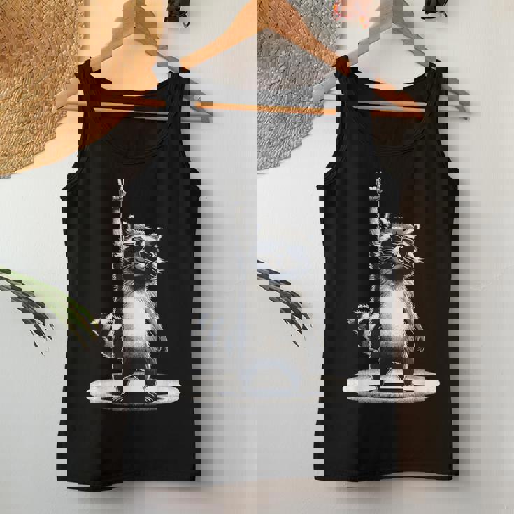 Retro Raccoon Rock Music Tank Top - Unisex Design for All Ages Unique Gifts