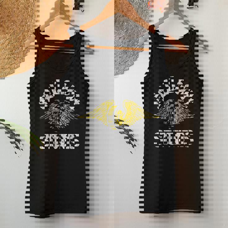 Retro Sport Lover Vintage Fall Guy Stunts Quote Car Women Tank Top Unique Gifts