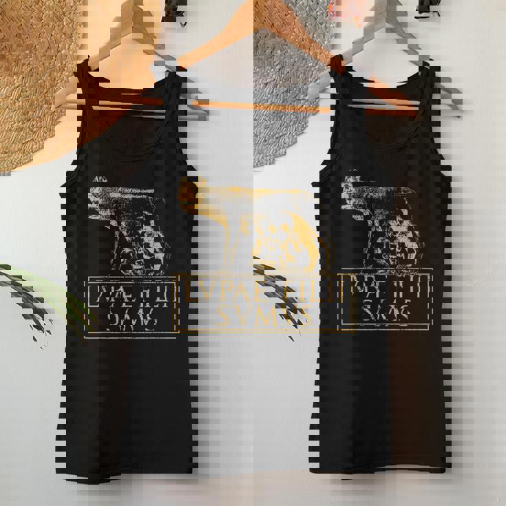 Roma Lupa Cita Del Imperio Romano Antigua De Roma Camiseta sin mangas para mujer Regalos divertidos