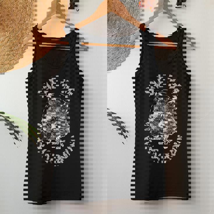 Save The Trash Pandas Raccoon Animal Lover Women Tank Top Unique Gifts