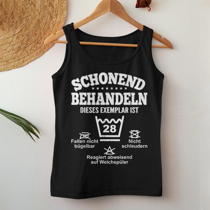 Schonend Behandeln 28 Birthday Man Woman Decoration 28 Years Tank Top Frauen Lustige Geschenke