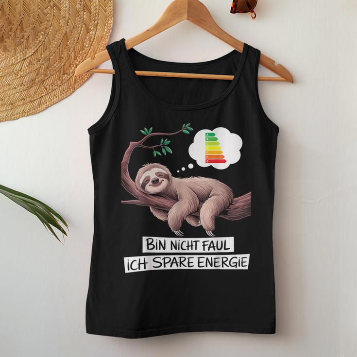 Sloth Late Sleeper Saying Christmas Tank Top Frauen Lustige Geschenke