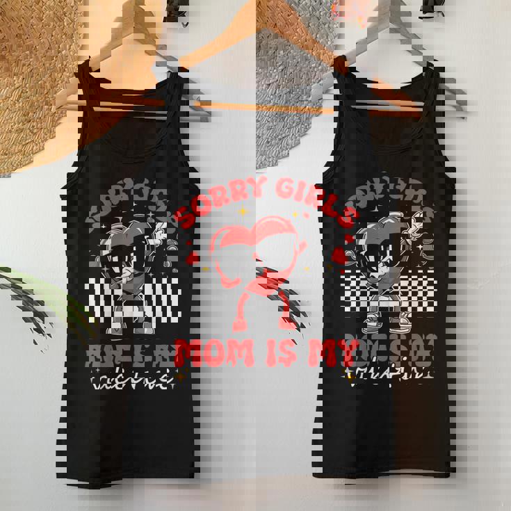 Sorry Girls Mom Is My Valentine Boys Valentines Day Heart Women Tank Top Personalized Gifts