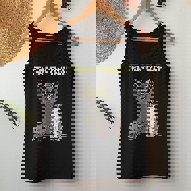 Team Trash Opossum Raccoon Rat Animals Garbage Gang Short Sleeve Women Tank Top Unique Gifts