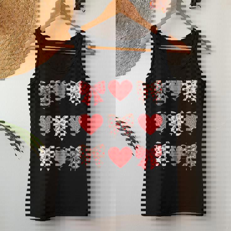 Valentines Day Hearts Leopard Coquette Bow Girls Boys Women Tank Top Unique Gifts