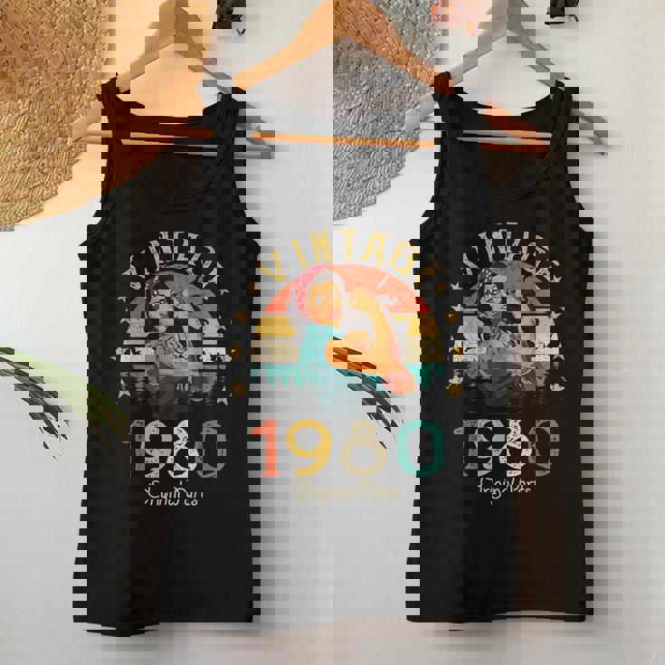 Vintage 1980 45 Años Cumpleaños Regalo Original 1980 Camiseta sin mangas para mujer Regalos divertidos