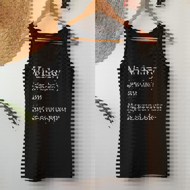 Vintage Whiskey Drinkers Definition Of Whisky Camiseta sin mangas para mujer Regalos divertidos