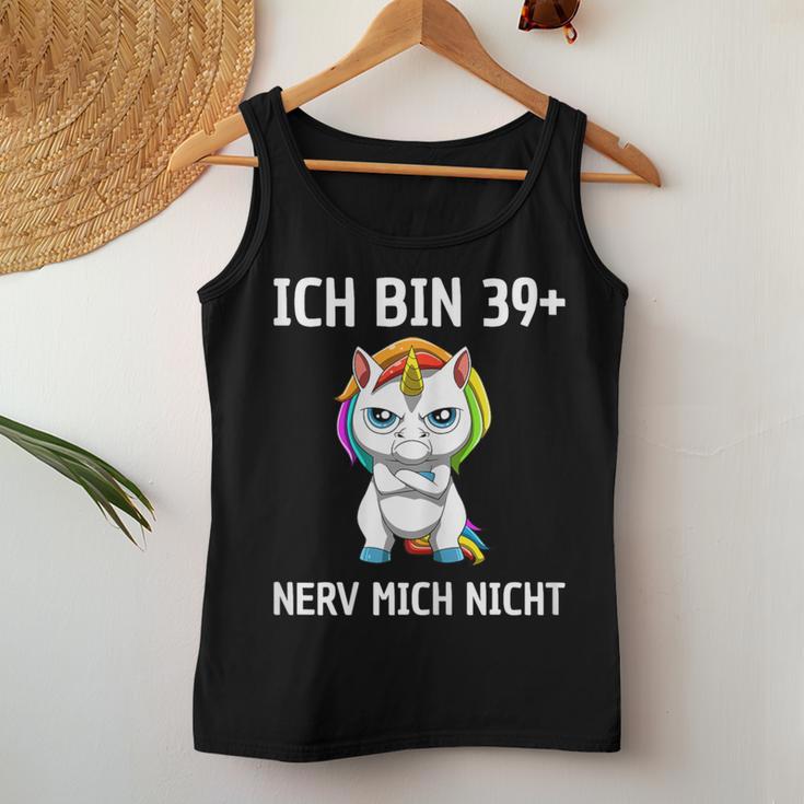 Women's 40Th Birthday Woman Unicorn 40 Year Old Idea Tank Top Frauen Lustige Geschenke