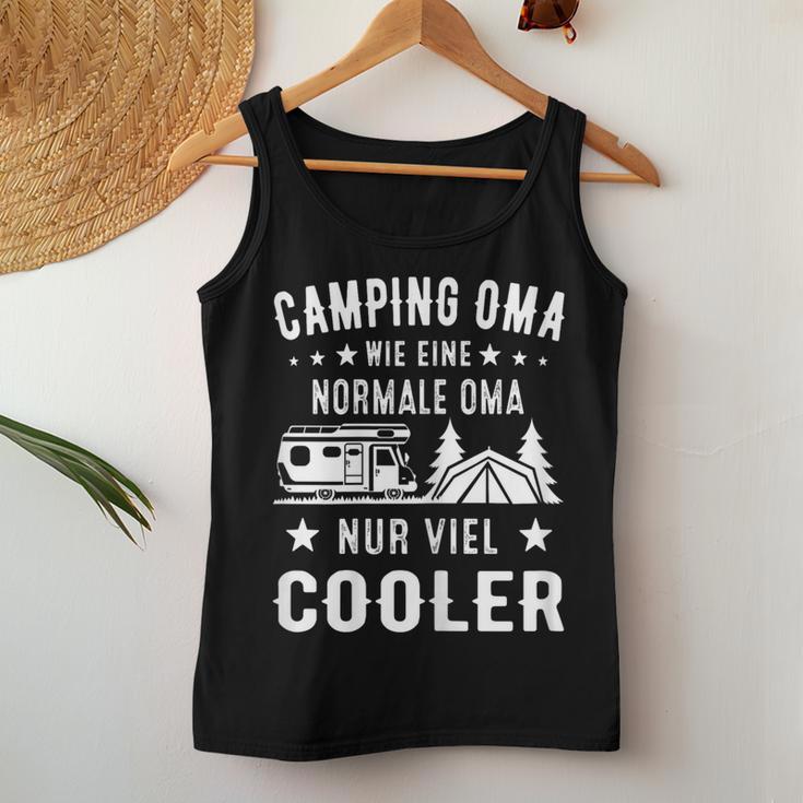 Women's Camping Grandma Wie Eine Normal Oma Nuriel Cooler Tank Top Frauen Lustige Geschenke