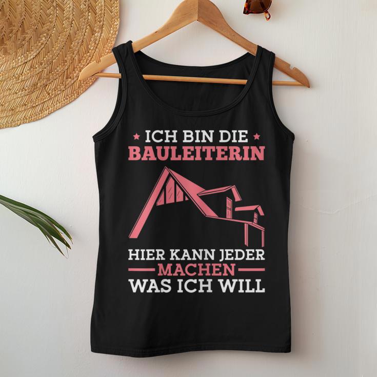 Women's Construction Line Construction Inspection Construction Site Construction Manager Tank Top Frauen Lustige Geschenke