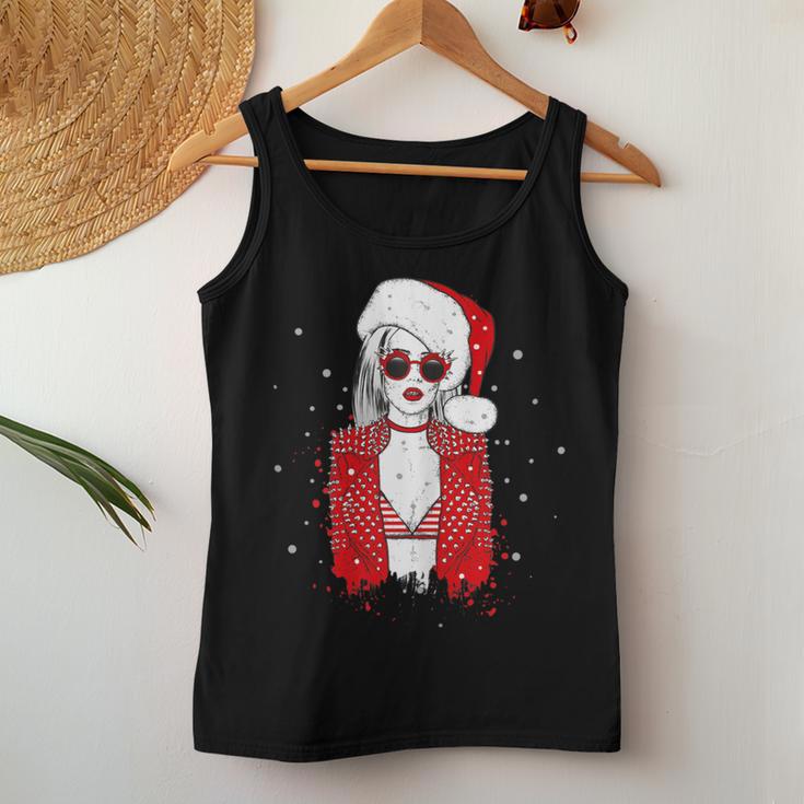 Women's Cool Trend Christmas Woman Christmas Hat Women's Christmas Tank Top Frauen Lustige Geschenke