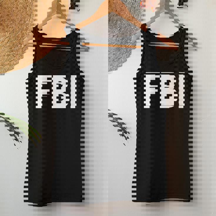 Women's Fbi Carnival Fancy Dress Costume Boys Top With-Neck Tank Top Frauen Lustige Geschenke