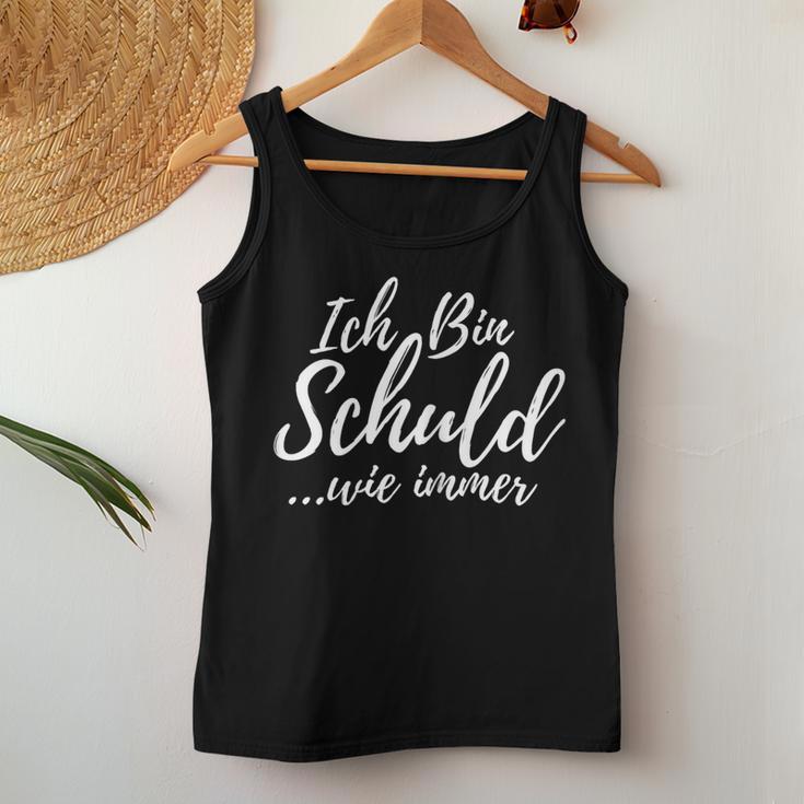 Women's Ich Bin Schuld Sarcastic Tank Top Frauen Lustige Geschenke