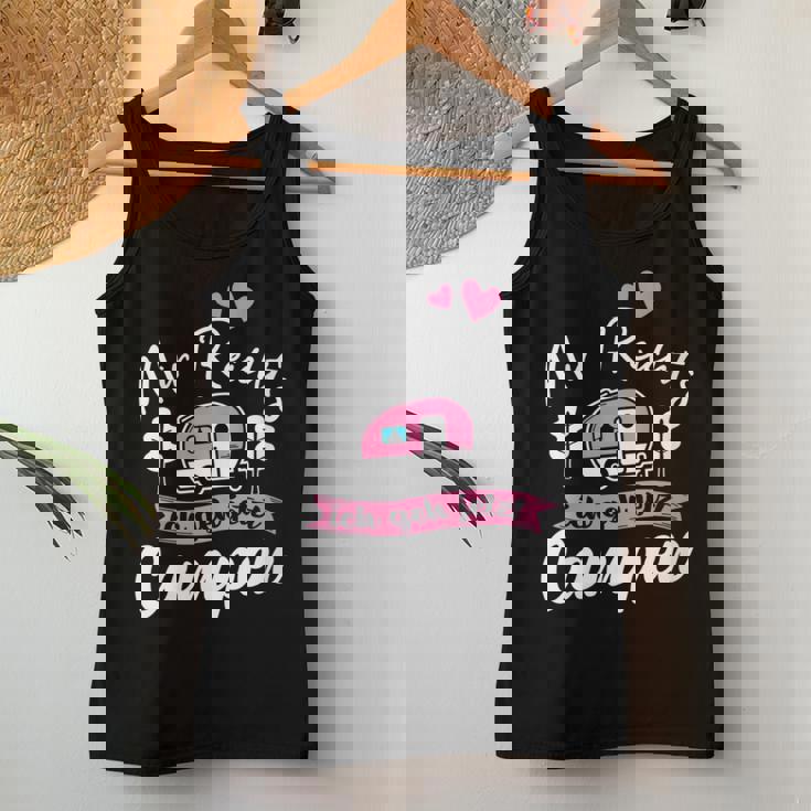 Women's Mir Reichts Ich Geh Camping Caravan Camper With-Neck Tank Top Frauen Lustige Geschenke