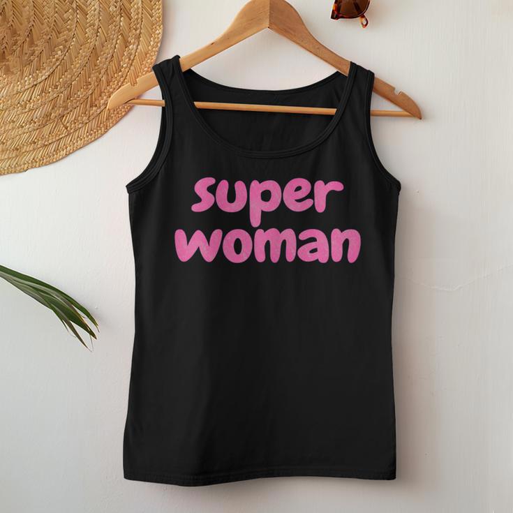 Women's Super Woman Tank Top Frauen Lustige Geschenke