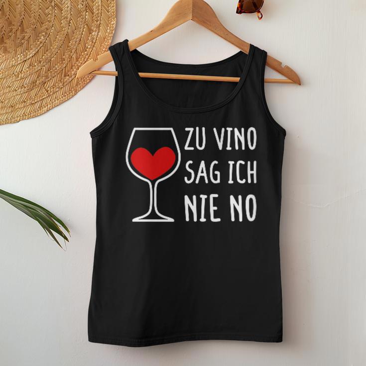 Women's Zuino Sag Ich Nie No Wine Drinker Women's Decorative Winemaker Wine Tank Top Frauen Lustige Geschenke