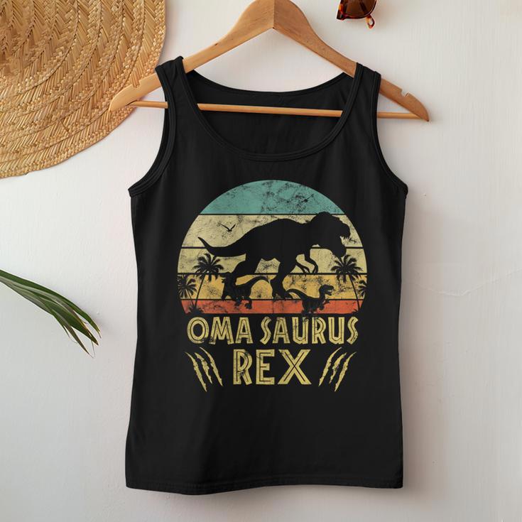 Women'sintage Omasaurus Grandma Cool Retro Grandma Dinosaur Tank Top Frauen Lustige Geschenke