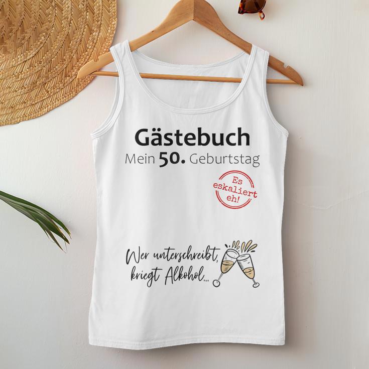 50Th Birthday Man Woman 50 Years 1973 Decorative Tank Top Frauen Lustige Geschenke