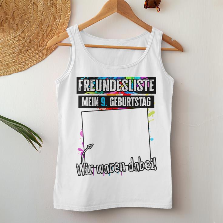 9 Years Boy Girl My 9Th Birthday Children's Birthday Tank Top Frauen Lustige Geschenke