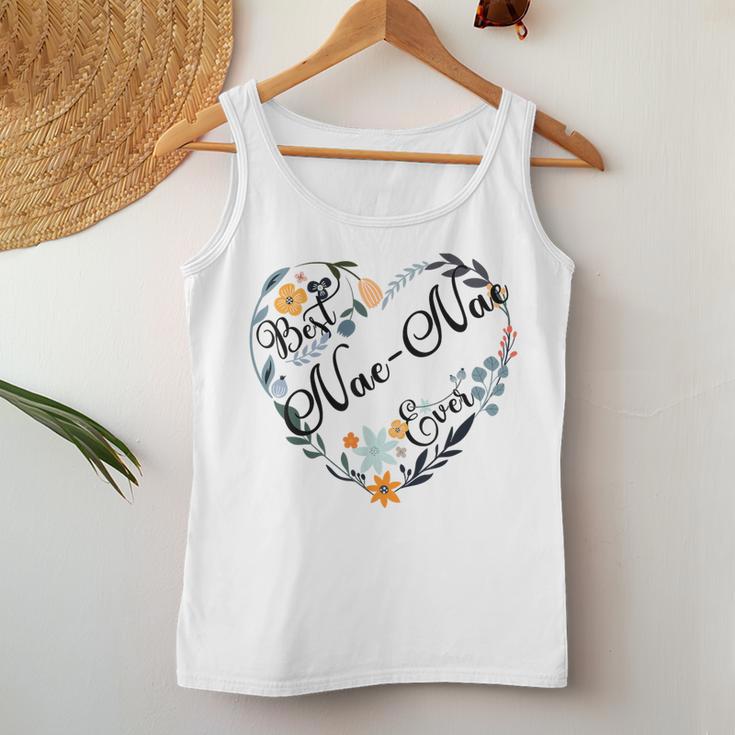 Best Nae-Nae Ever Heart Flower Blessed Grandma Mother's Day Women Tank Top Funny Gifts