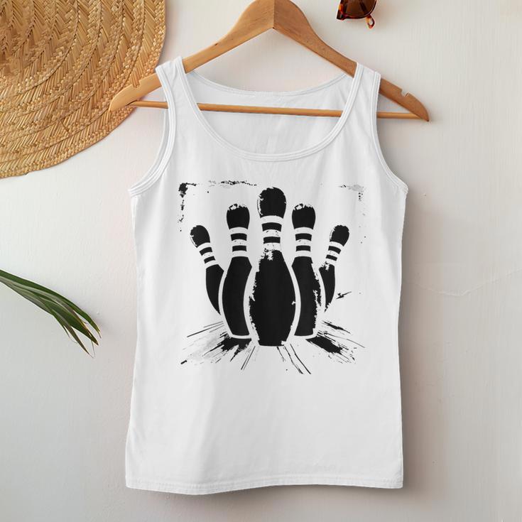 Bowling Game Skittles Tank Top Frauen Lustige Geschenke