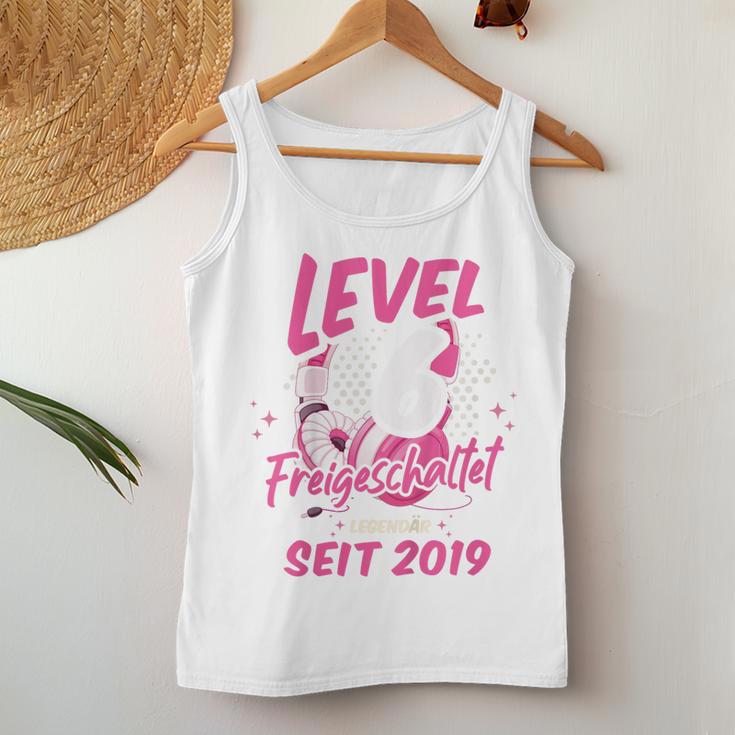 Children's Level 6 Years Girl's Birthday Gamer Girl Gamer 2019 Tank Top Frauen Lustige Geschenke