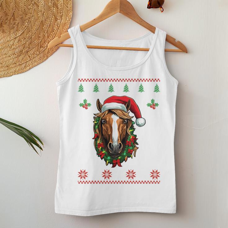 Christmas Jumper With Horse Pony For Adults And Children Tank Top Frauen Lustige Geschenke