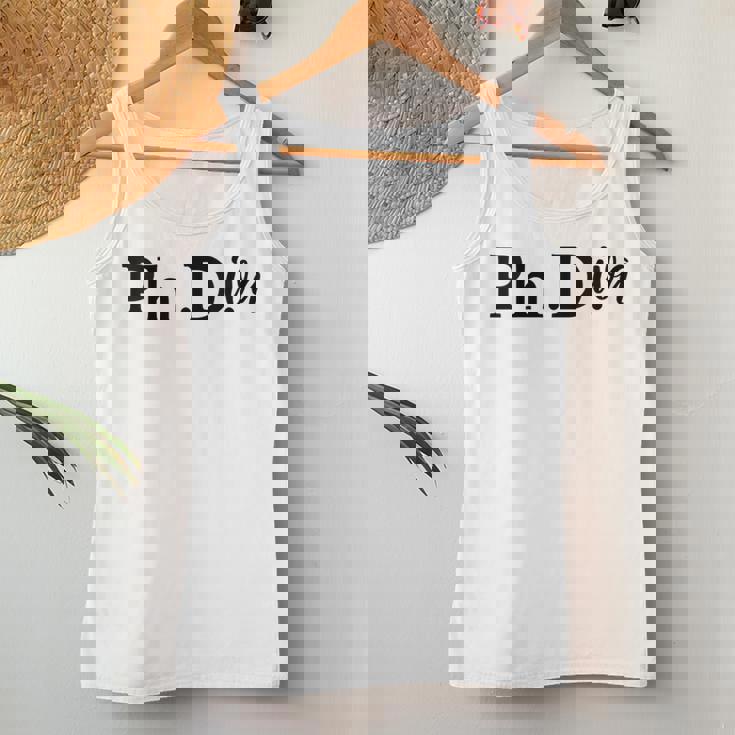 Doctorado Regalo De Graduación Es Doctorado Phdiva Cuello Camiseta sin mangas para mujer Regalos divertidos