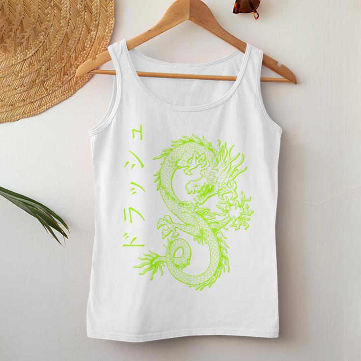 Dragon Streetwear E-Girl Aesthetic Retro 90S Japan Dragon S Tank Top Frauen Lustige Geschenke