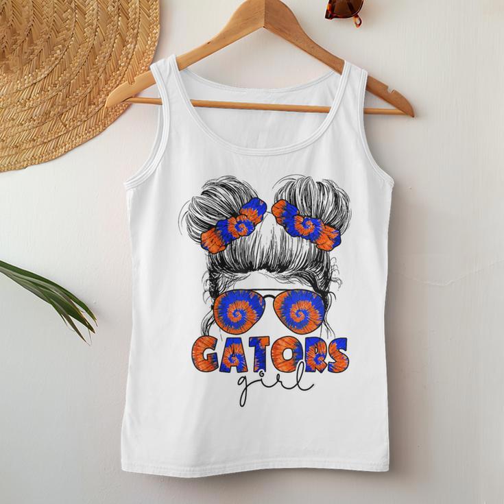 Gators Inspirational Gators Girl Messy Bun Women Tank Top Personalized Gifts
