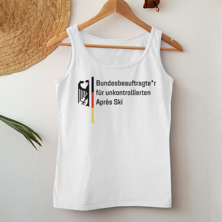 German Federal Commissioner For Uncontrolled Après Ski Holiday Tank Top Frauen Lustige Geschenke