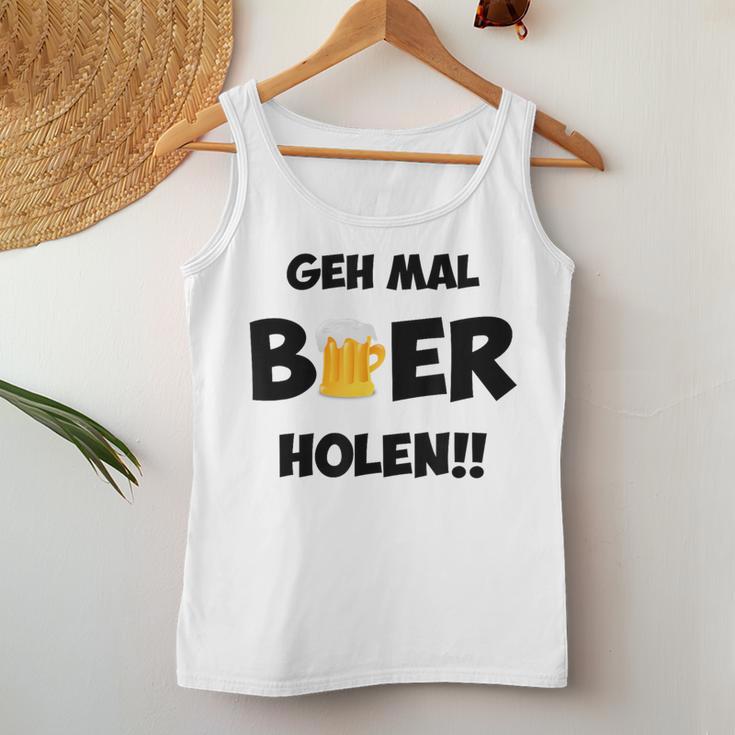 Go Get Some Beer Gmbh Tank Top Frauen Lustige Geschenke