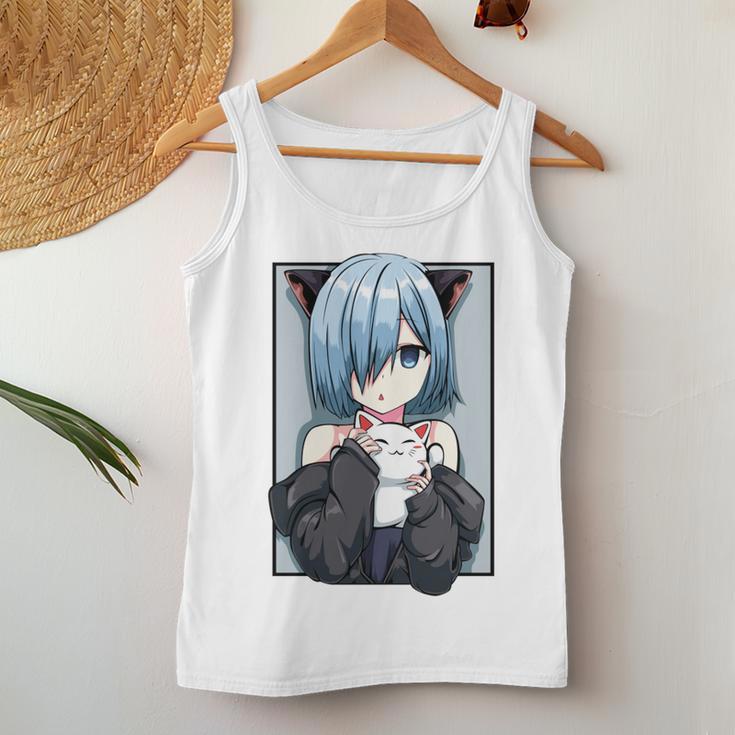 Kawaii Anime Neko Cat Girls Manga Otaku Lovers Pastel Tank Top Frauen Lustige Geschenke