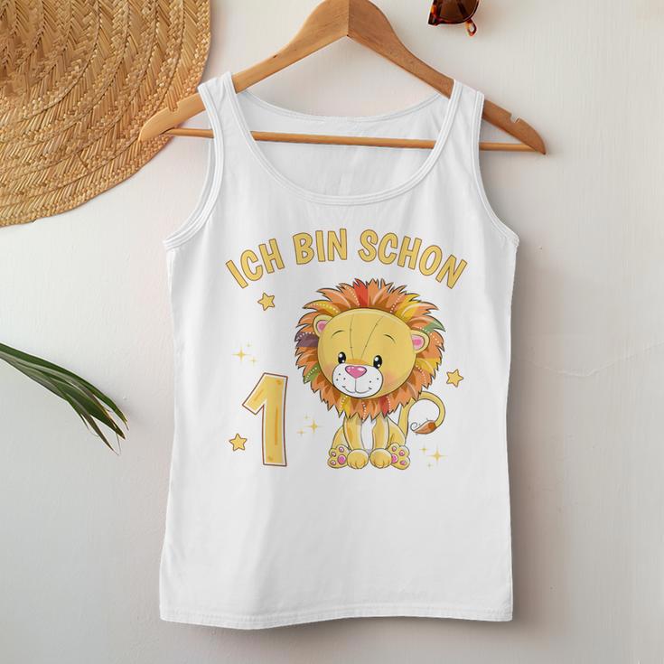 Kinder 1 Jahr Alt 1 Geburtstag Junge Mädchen Niedlicher Löwe Tank Top Frauen Lustige Geschenke