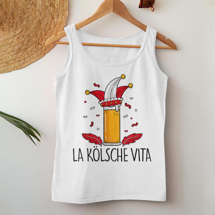 La Kölscheita X Fastelovend Carnival Cologne Beer Costume Tank Top Frauen Lustige Geschenke