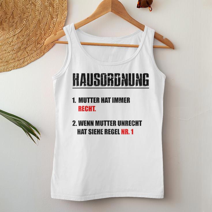 Mutterhat Immer Recht Tank Top Frauen Lustige Geschenke