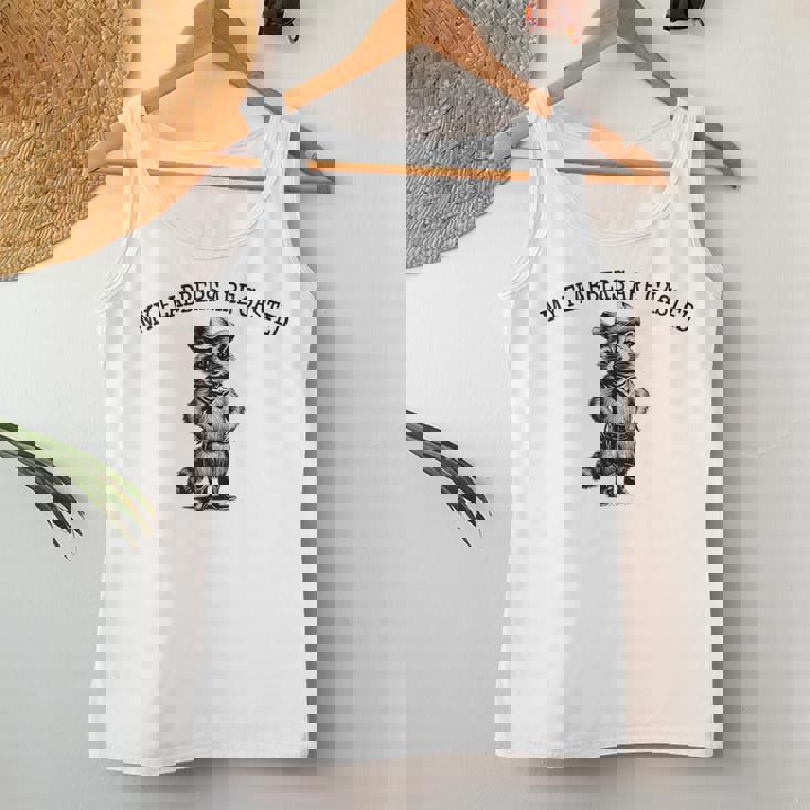 Raccoon Cowboy Women's Tank Top – Quirky Western Fun Unique Gifts